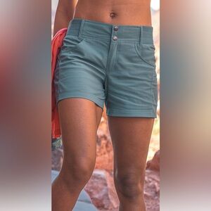 Title Nine Clamber Shorts, Size 10, NWT, Hydro color (medium teal)